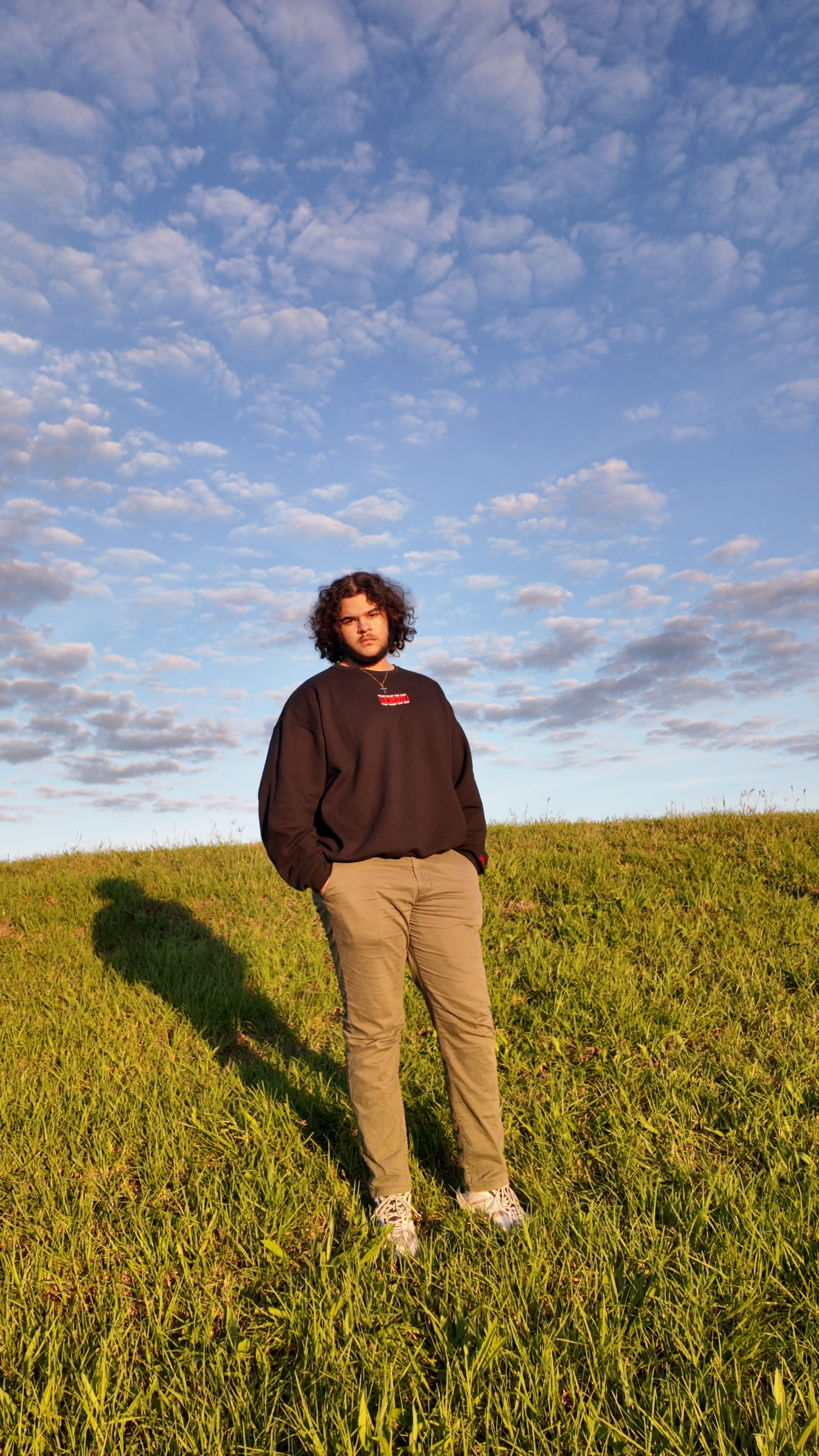 Christian apparel – "Nothing Without Jesus Christ" Embroidered on a cozy sweatshirt by RedLamb